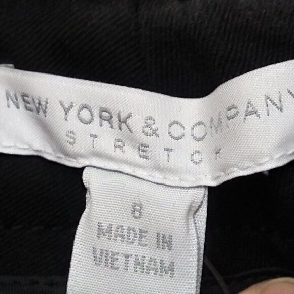 NEW YORK & COMPANY Stretch Dress Pants 7th Avenue Runway Fit Slacks Black 8 NWT - Picture 5 of 9